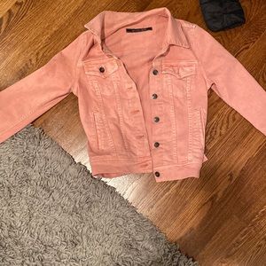 Pink jean jacket !